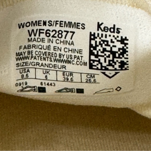 Keds Kate Spade Rose Gold/ Champagne Cream Double Decker SlipOn Sneaker Size 8.5 - Picture 16 of 16